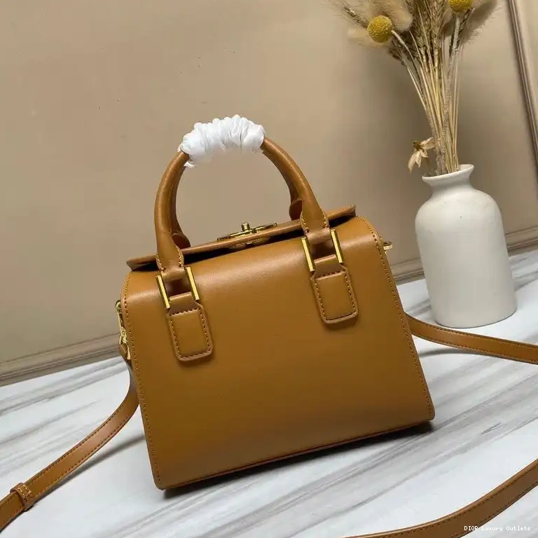Box Boston Brown Calfskin Small Bag Dior 0430 Luxury